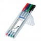 Staedtler 334 SB4 rotulador de punta fina Negro, Azul, Verde, Rojo 1 pieza(s)